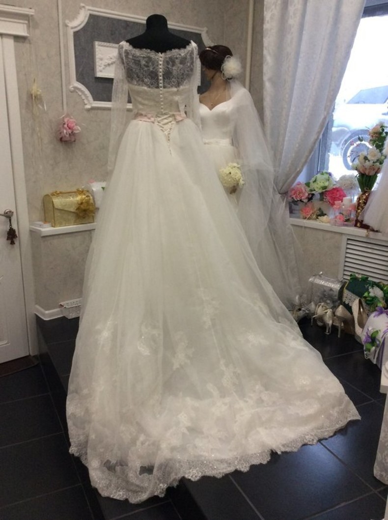 Свадебное платье LB 13098 + болеро LB 14649