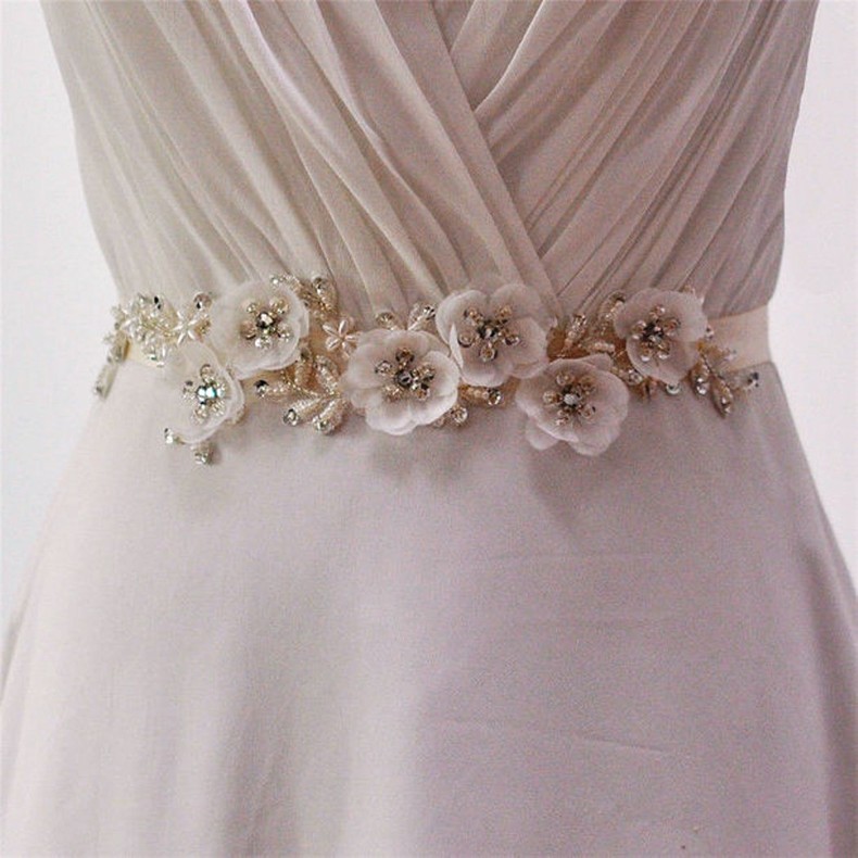 Пояса для свадебных платьев